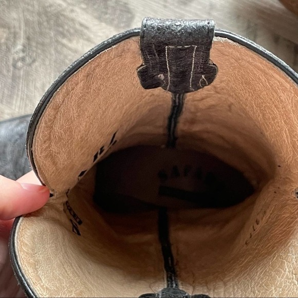 Safari exotic black leather boots size 8.5 - Picture 11 of 11